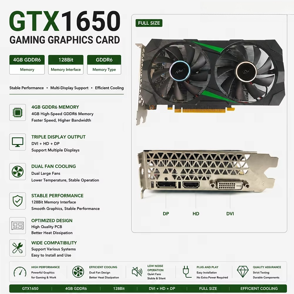 Pc Gaming Gtx 1650 - Placa de Vídeo GTX 1650 4GB