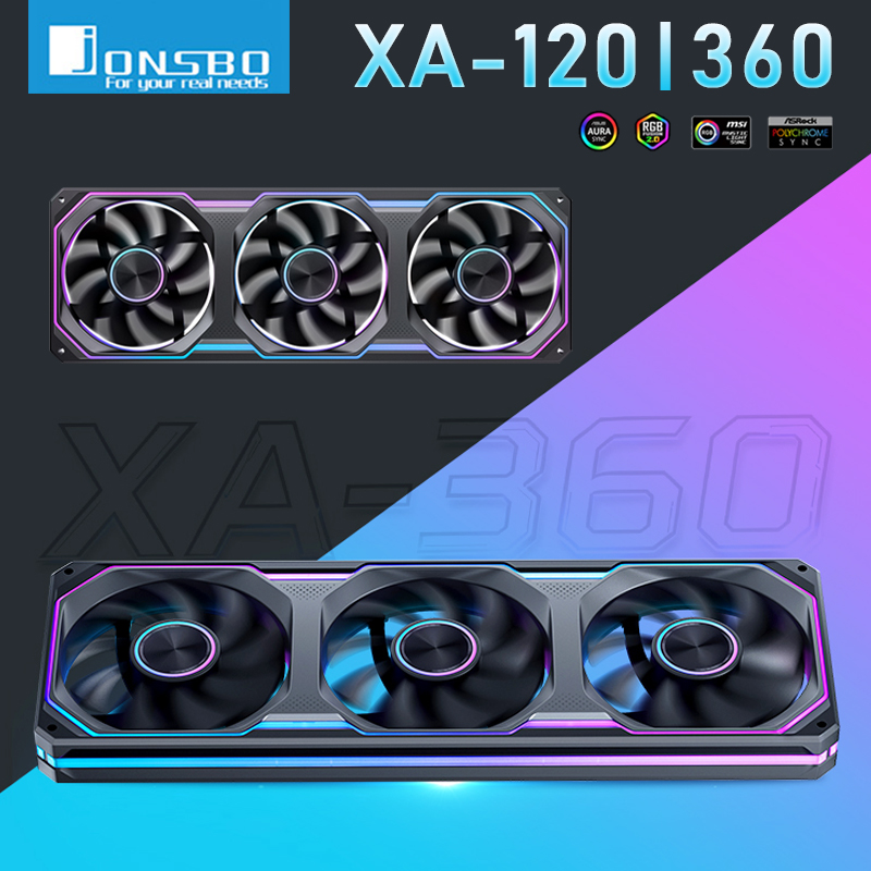 Pc Gaming Ff - Ventoinha para Gabinete Jonsbo XA-120/240/360 com