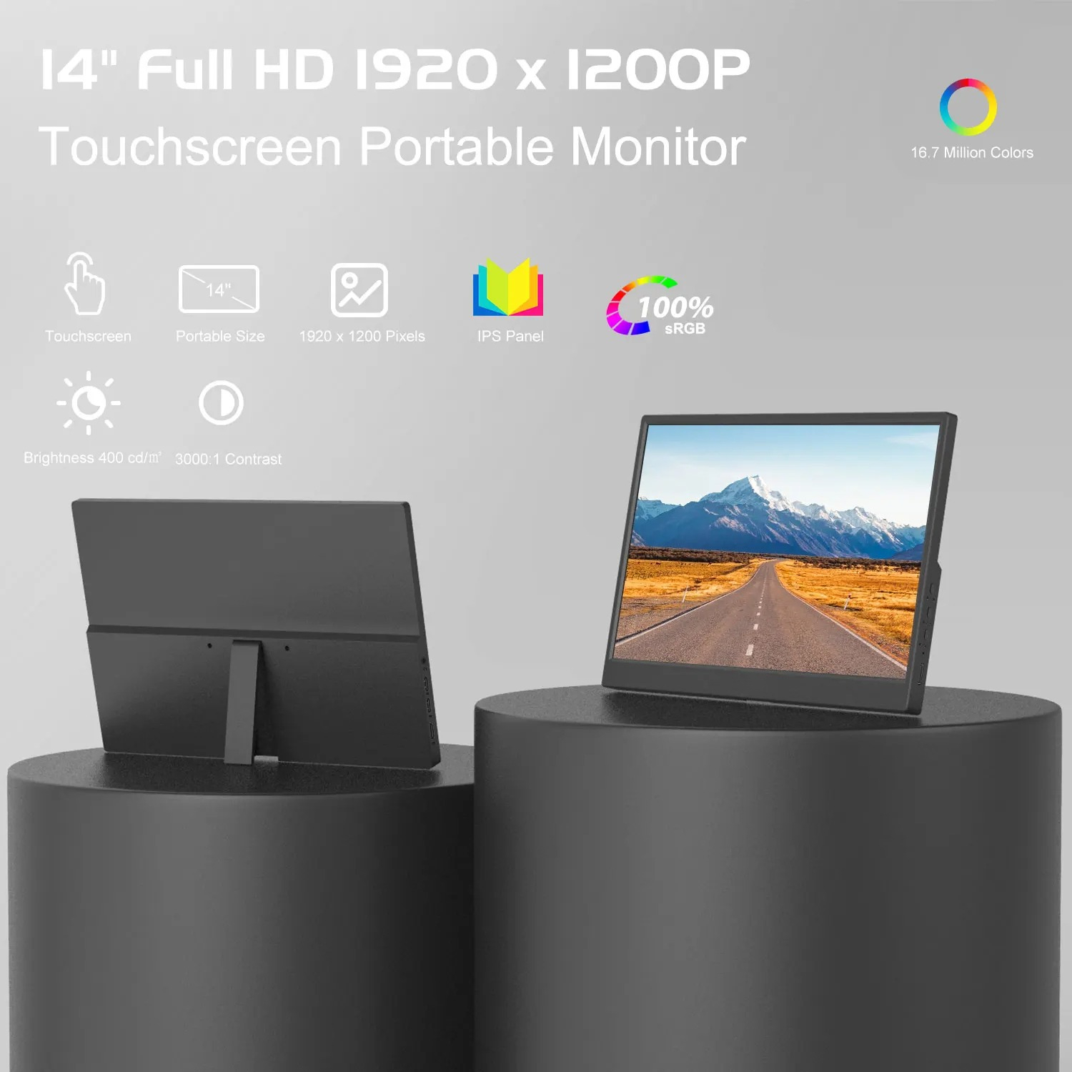 1920*1200 monitor portátil de  - Pc Gaming On Tv avaliação e preço