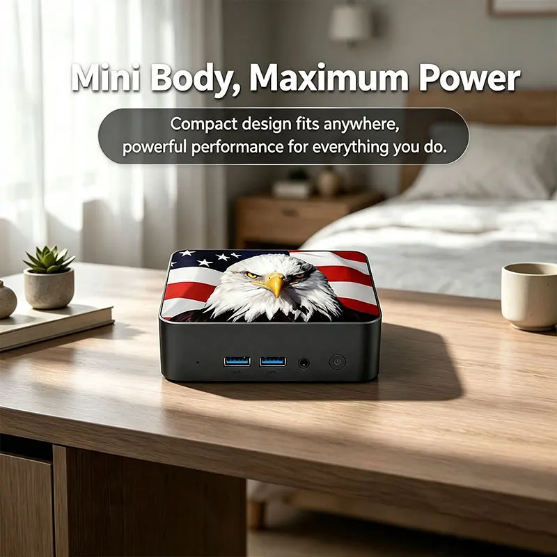 Mini PC Slim com Bandeira do C - Pc Gaming Desktop avaliação e preço