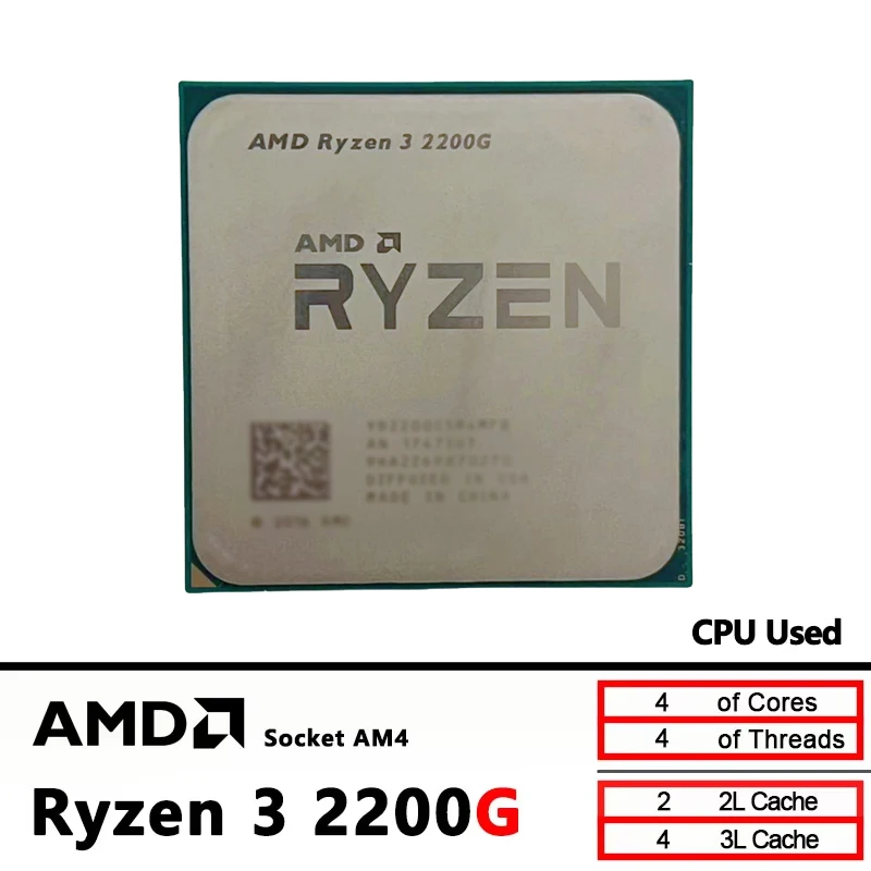 Processador AMD Ryzen 3 2200G  - Pc Gaming Entry avaliação e preço
