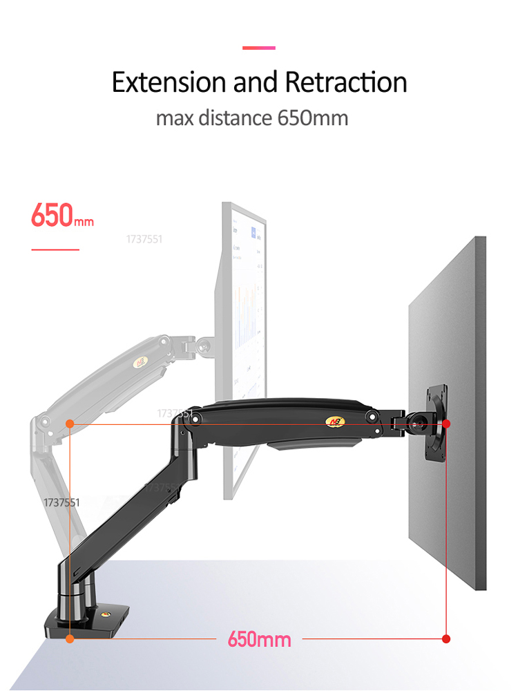 Suporte de monitor duplo NB F1 - Dual Monitor Arm avaliação e preço