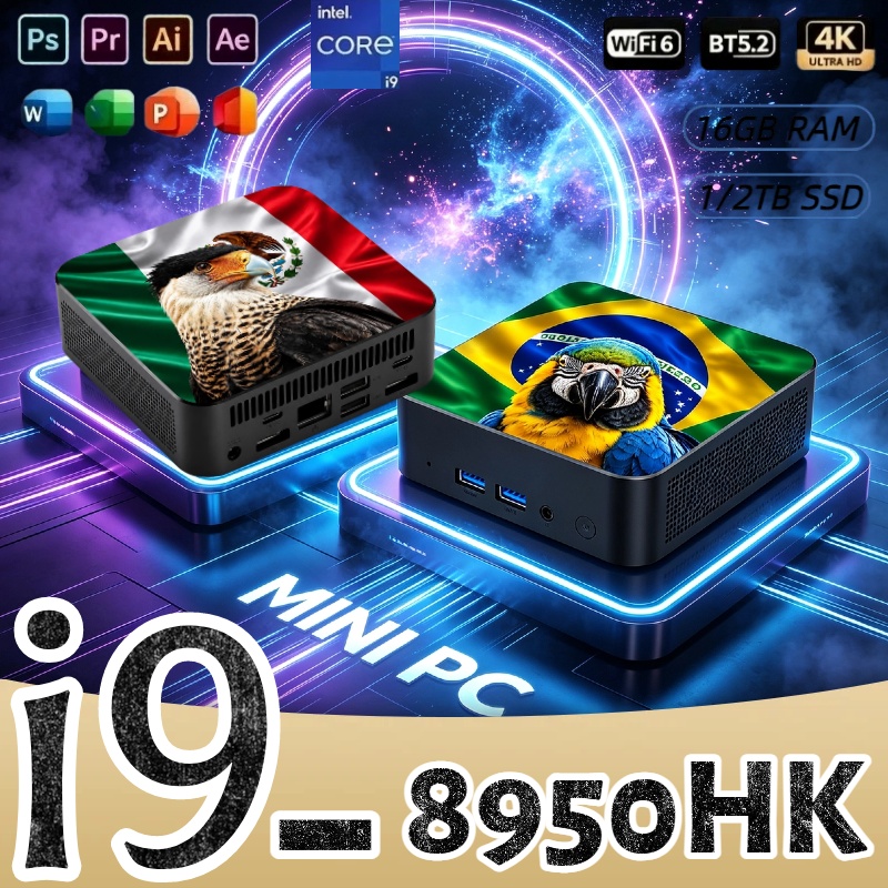 Mini PC Core i9-8950HK 16GB RA - Pc Gaming Desktop avaliação e preço