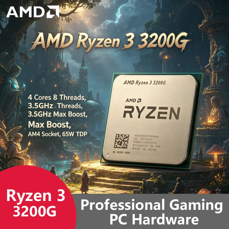 Processador AMD Ryzen 3 3200G  - Pc Gaming Entry avaliação e preço