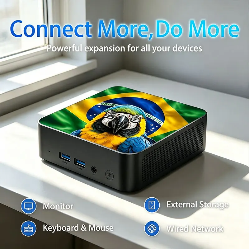 Mini PC com Bandeira do Novo M - Pc Gaming Desktop avaliação e preço
