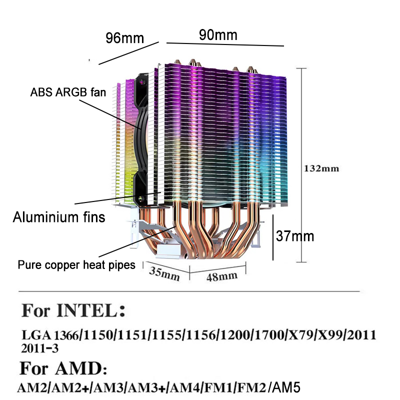 Ventoinha de Cooler de CPU ARG - Pc Gaming Ff avaliação e preço
