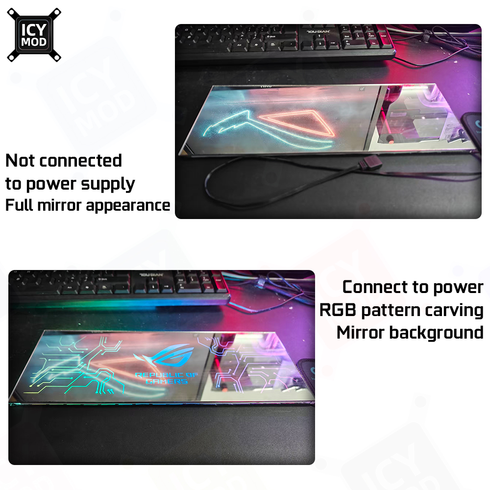 Icy mod espelho rgb painel de  - Pc Gaming Fullset avaliação e preço