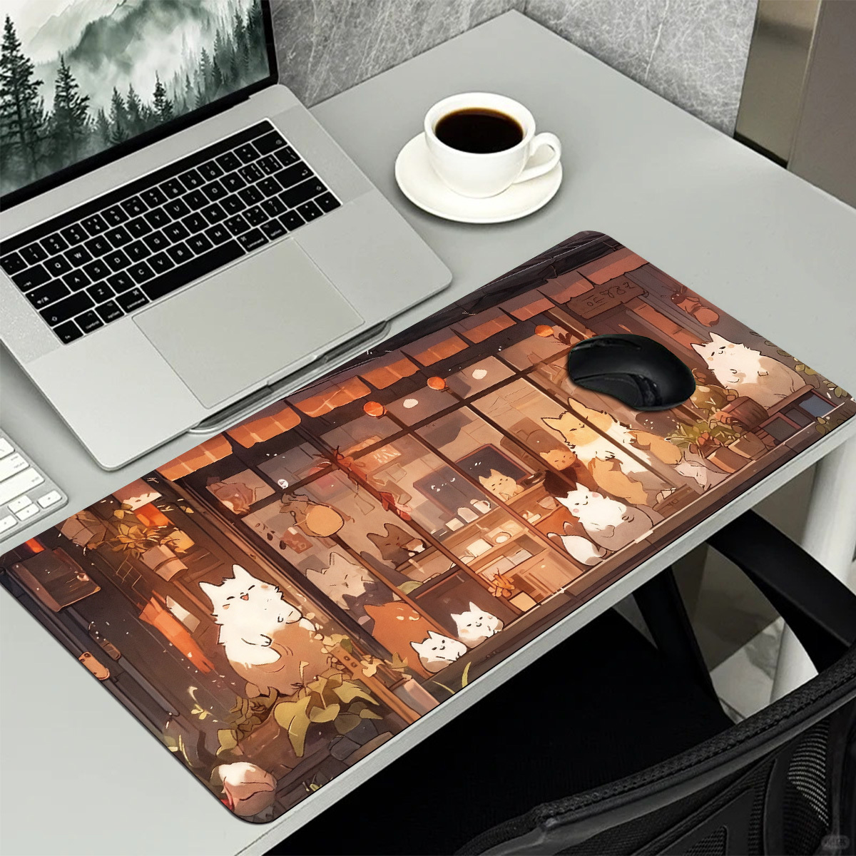 Mouse Pad de Jogos Estendido c - Pc Gaming Cafe avaliação e preço
