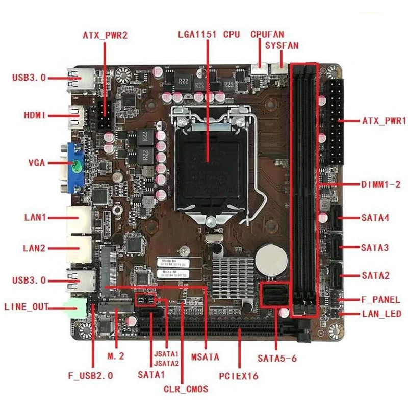Placa-Mãe Mini-ITX B365 LGA 11 - Pc Gaming Ff avaliação e preço