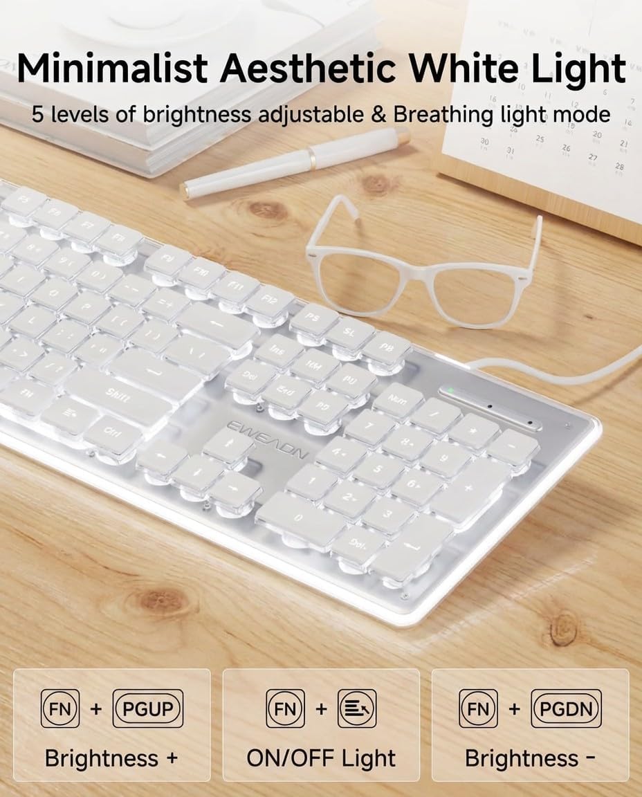 Teclado USB com Fio, Painel Me - Pc Gaming Fullset avaliação e preço