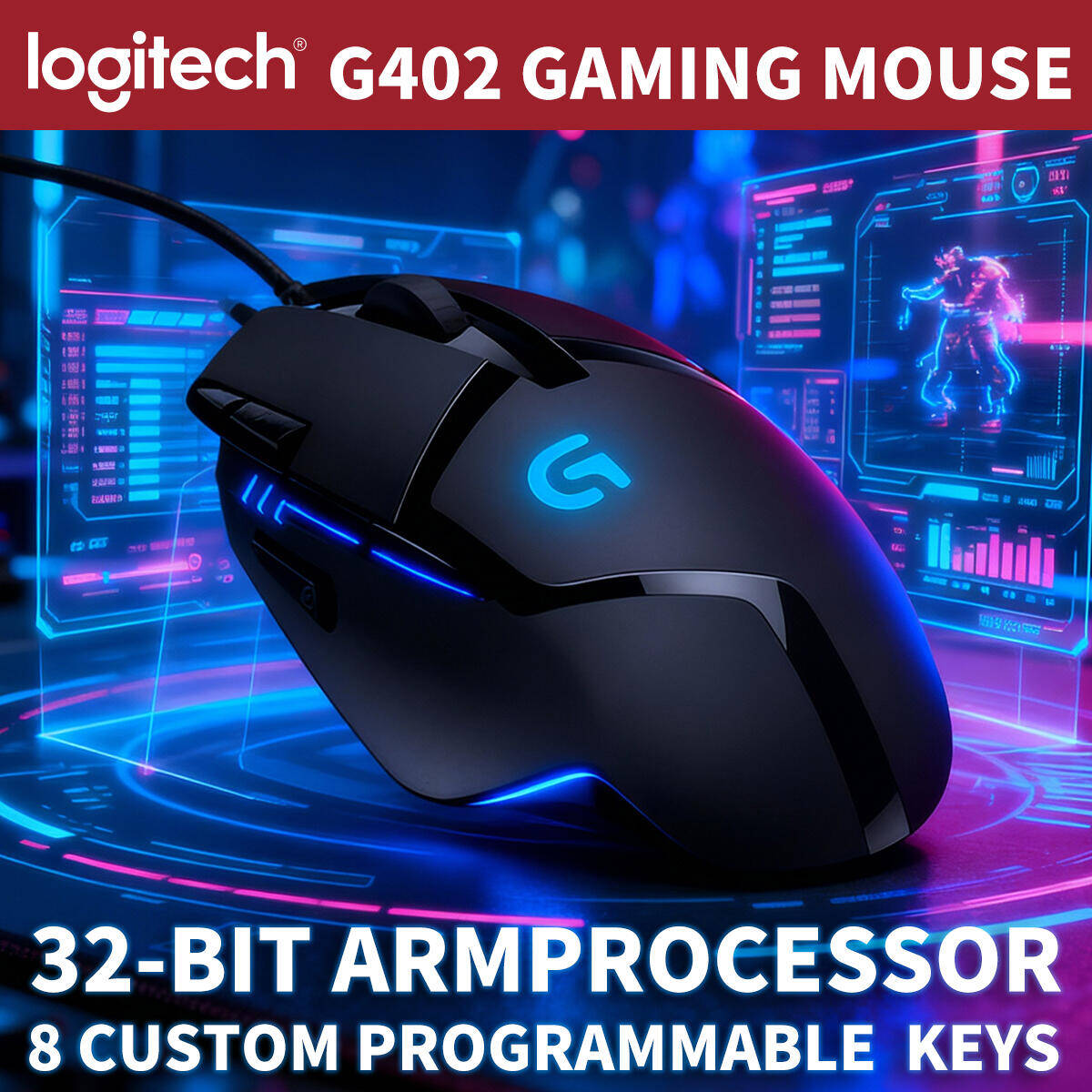 Mouse para jogos Logitech G402 - Pc Gaming Entry avaliação e preço