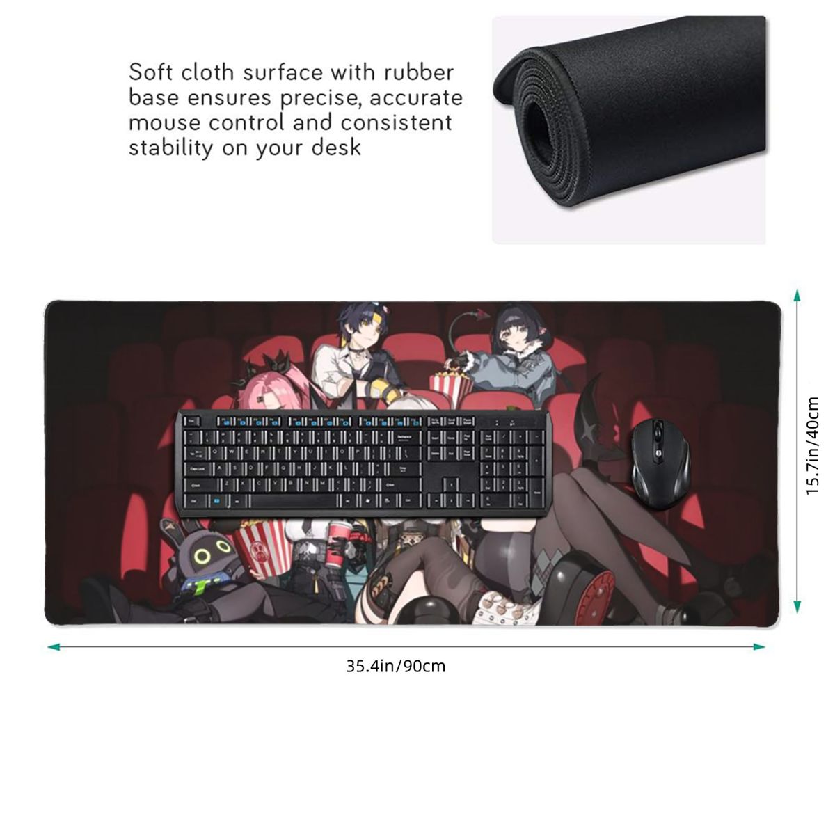 Grande Mouse Pad Zenless Zone  - Pc Gaming Zone avaliação e preço