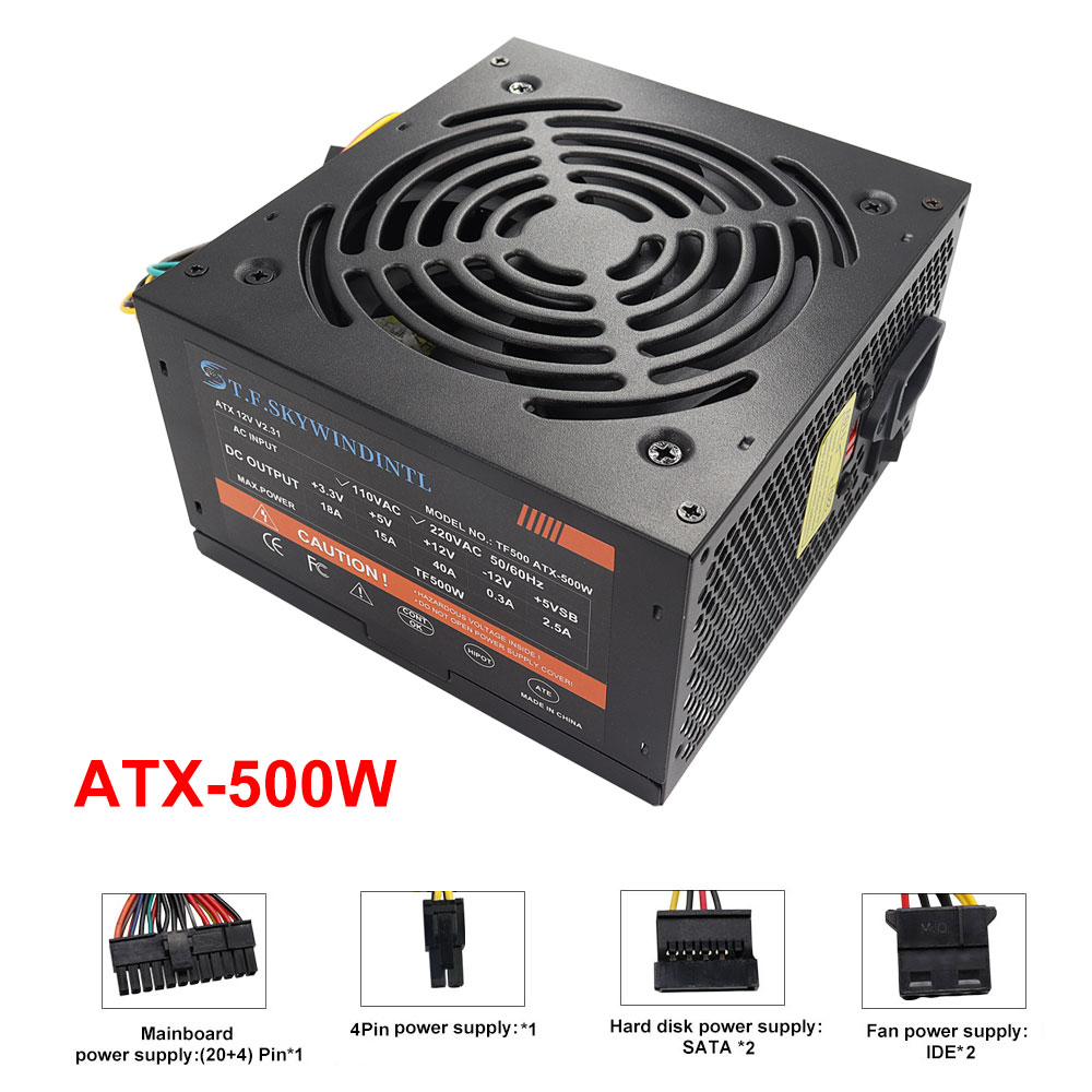 Barato 500W Preto ATX Desktop  - Pc Gaming Ff avaliação e preço