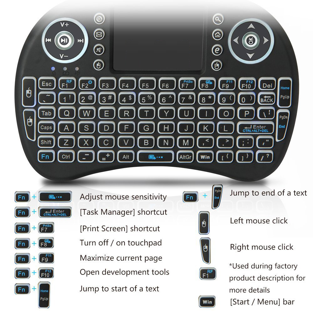 Mini teclado sem fio retroilum - Pc Gaming On Tv avaliação e preço