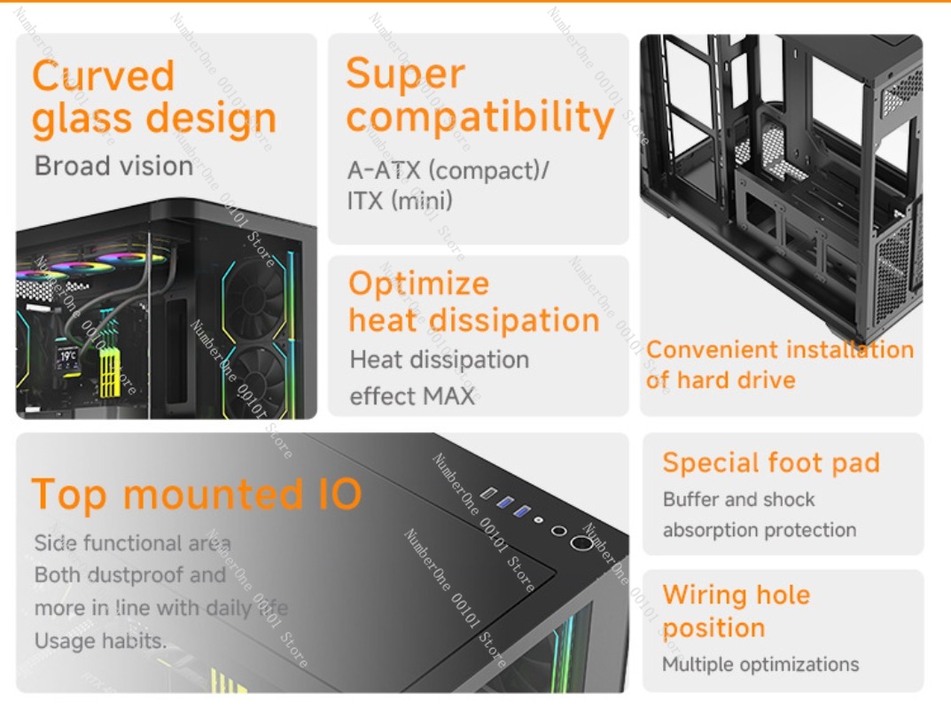 Gabinete Gamer ATX de Vidro Te - Pc Gaming Cafe avaliação e preço