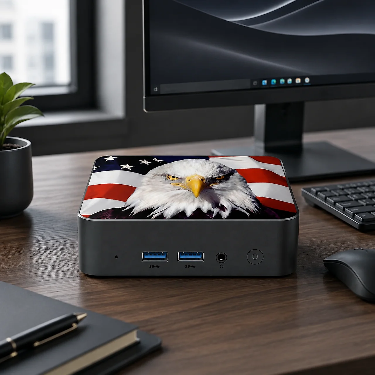 Mini PC Ultra Slim com Bandeir - Pc Gaming Desktop avaliação e preço