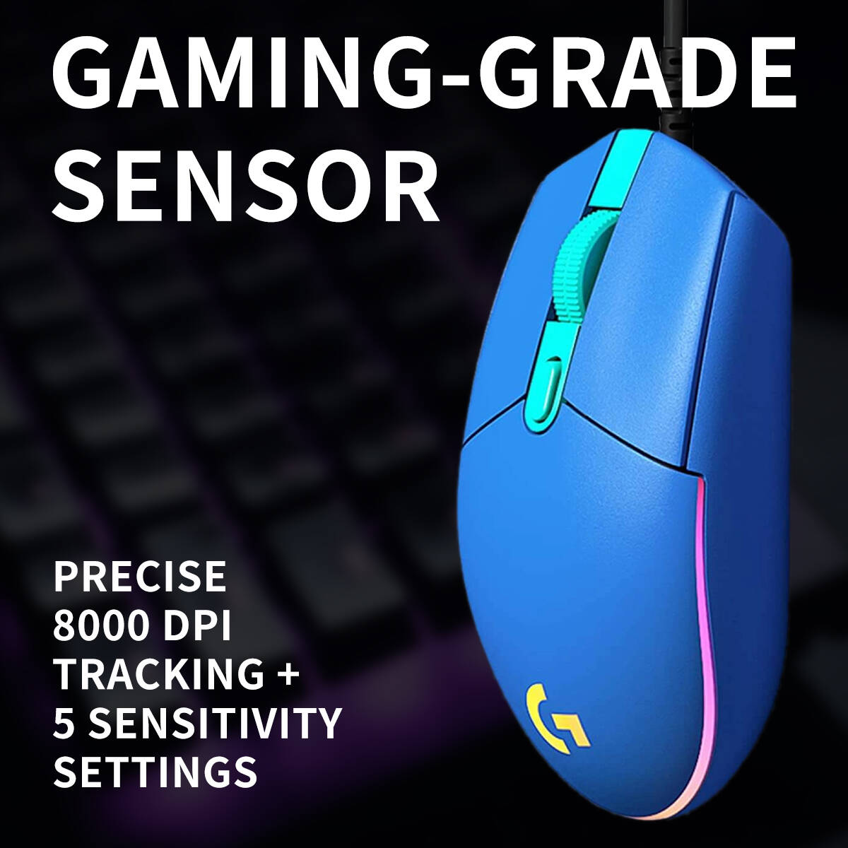 Mouse Gamer Logitech G203 com  - Pc Gaming Entry avaliação e preço